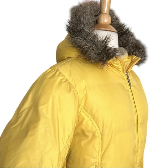 Polo Jeans Co. RALPH LAUREN Vintage Y2K Down Feather Jacket Faux Fur Hood Size S - Picture 4 of 16